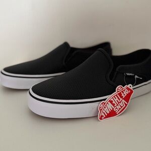 Vans Perforated Black Slip-On Shoes